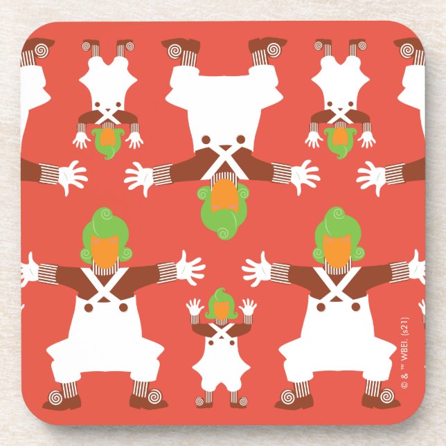 Oompa Loompa Dancing Pattern Coaster (Front)