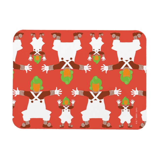 Oompa Loompa Dancing Pattern Magnet (Horizontal)