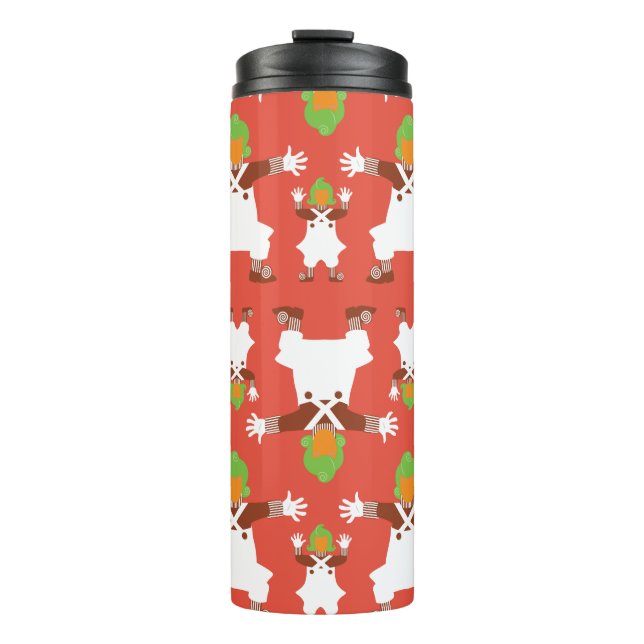 Oompa Loompa Dancing Pattern Thermal Tumbler (Front)