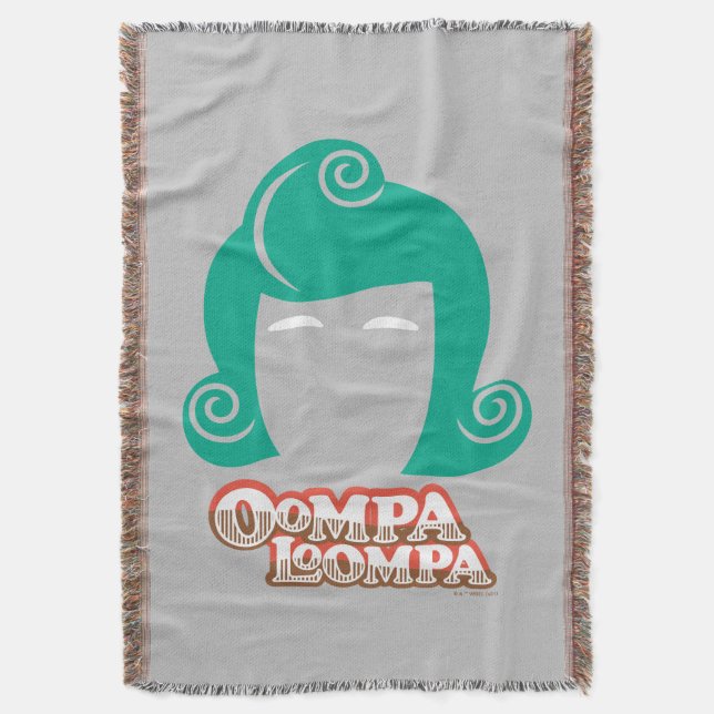 Oompa Loompa Hair Graphic Throw Blanket (Front Vertical)
