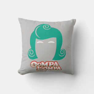Oompa Loompa Hair Graphic Throw Pillow