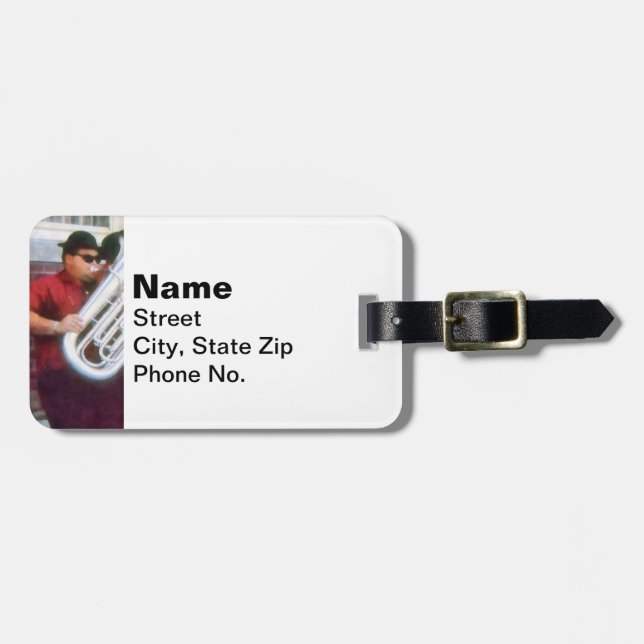 Oompah Band Luggage Tag (Front Horizontal)