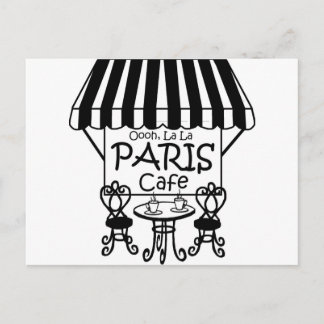 Oooh La La Paris Cafe Postcard