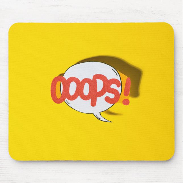 Ooops! Mouse Pad (Front)