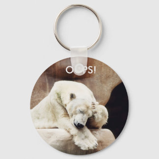 OOPS - Befuddled Bear Keychain