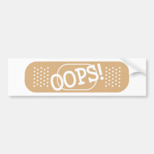 OOPS! BUMPER STICKER