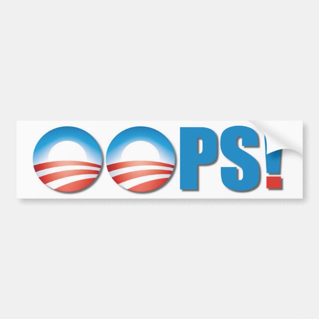 OOPS! BUMPER STICKER (Front)