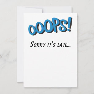 Oops Désolé Sa Dernière Carte D'Anniversaire Retar
