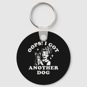 Oops Got Another Dog Rescue Moms Dog Frenchie Keychain