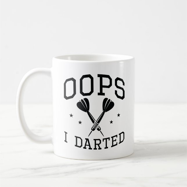 Oops I Darted Coffee Mug (Left)