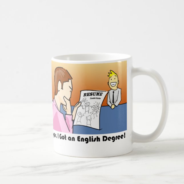 Oops, I Got an English Degree Coffee Mug (Right)
