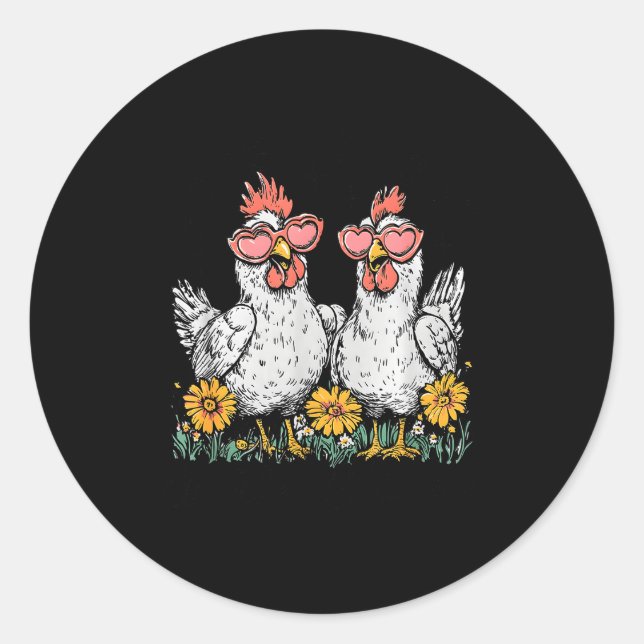 Oops I Got Another Chicken, Funny Farm Animal  Classic Round Sticker (Front)