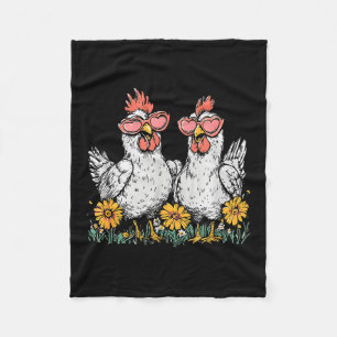 Oops I Got Another Chicken, Funny Farm Animal Fleece Blanket