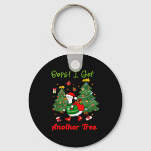Oops I Got Another Tree, Christmas Goose, Goose Xm Keychain