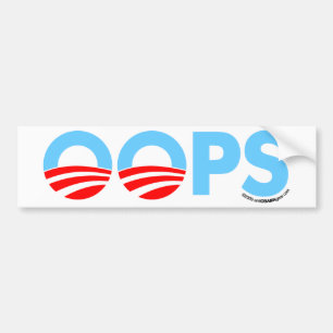 Oops Obama Mistake Bumper Sticker