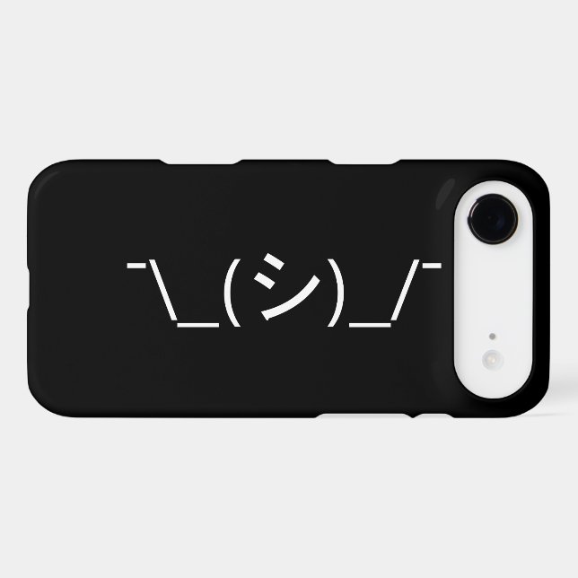 Oops Shrug Emoticon ; -\_(シ)_/ (Verso (Horizontal))