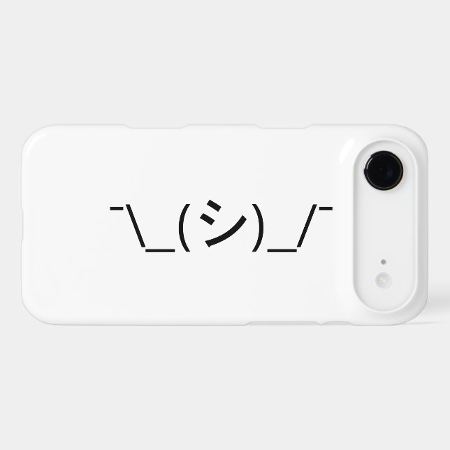 Oops Shrug Emoticon ; -\_(シ)_/ (Verso (Horizontal))