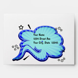 Oops! Super Hero Comic Book Action Bubble Envelope