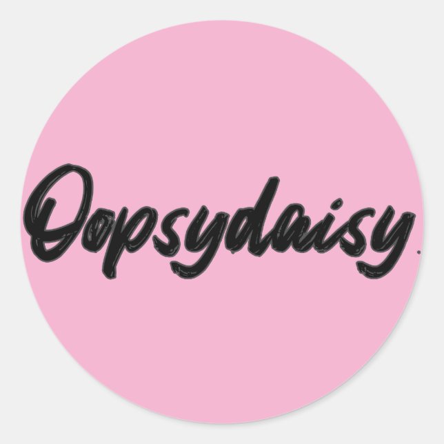 Oopsydaisy sticker (Front)