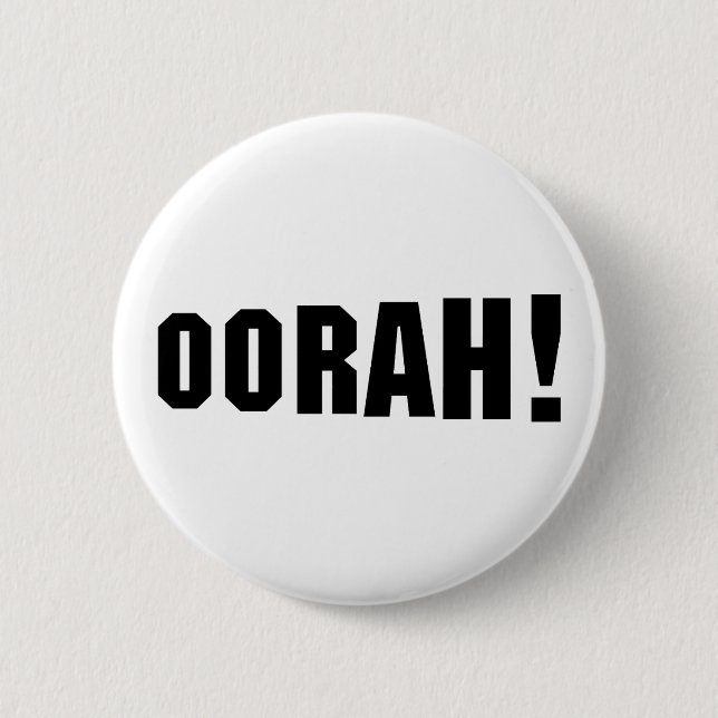 OORAH! 2 INCH ROUND BUTTON (Front)