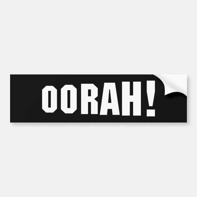 OORAH! BUMPER STICKER (Front)