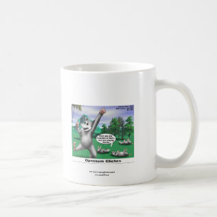 Oossum Jouer un dessin mort amusant café Mug