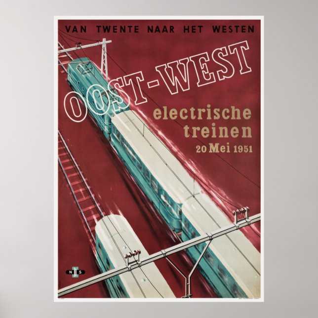 Oost - West Netherlands Vintage Travel Poster (Front)