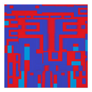 Op Architecture II - Ken Gauge Abstract Poster