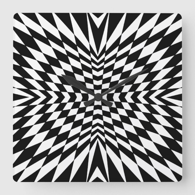 OP -Art #10 at Emporio Moffa Square Wall Clock (Front)