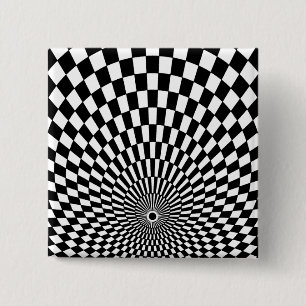 OP -Art #2 at Emporio Moffa 2 Inch Square Button