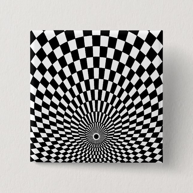 OP -Art #2 at Emporio Moffa 2 Inch Square Button (Front)