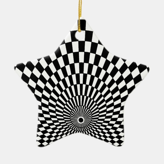 OP -Art #2 at Emporio Moffa Ceramic Ornament (Front)