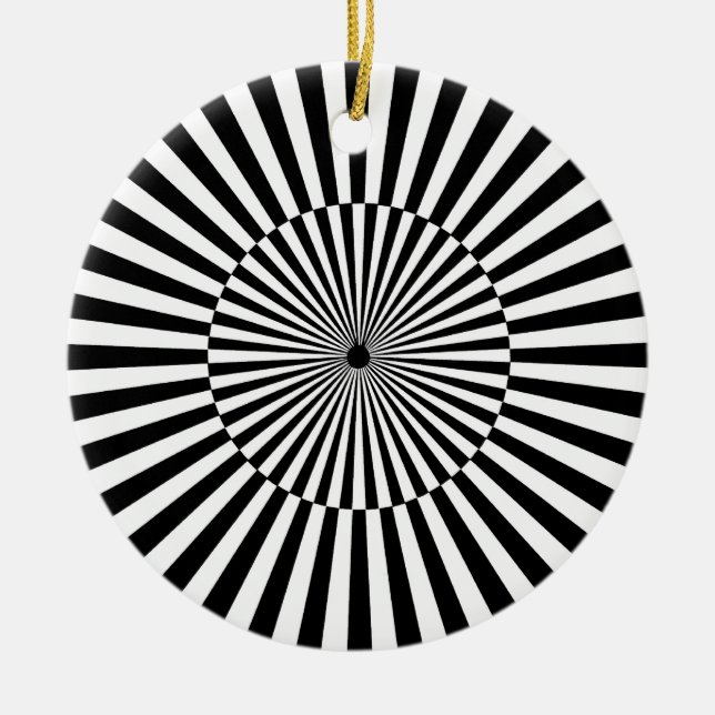 OP -Art #3  at Emporio Moffa Ceramic Ornament (Front)