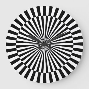 OP -Art #3 at Emporio Moffa Large Clock