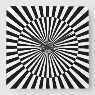 OP -Art #3 at Emporio Moffa Square Wall Clock