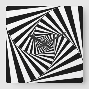 OP -Art #4 at Emporio Moffa Square Wall Clock