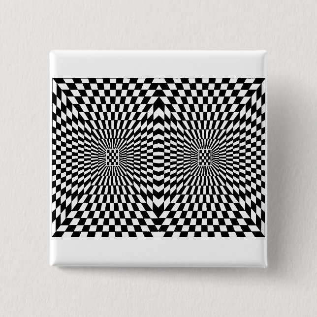 OP -Art #6  at Emporio Moffa 2 Inch Square Button (Front)