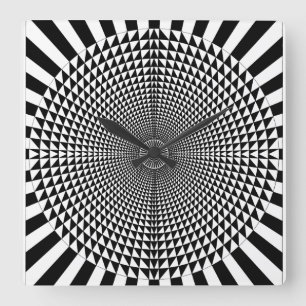 OP -Art #9 at Emporio Moffa Square Wall Clock