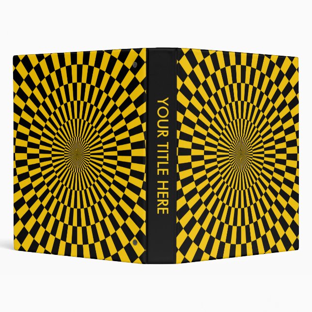 Op Art - Amber and Black Binder (Background)