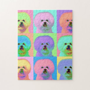 Op Art - Bichon Frise - Cody Jigsaw Puzzle
