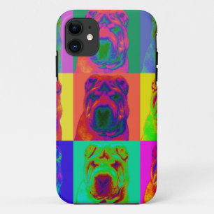 Op Art - Chinese Shar Pei iPhone 11 Case