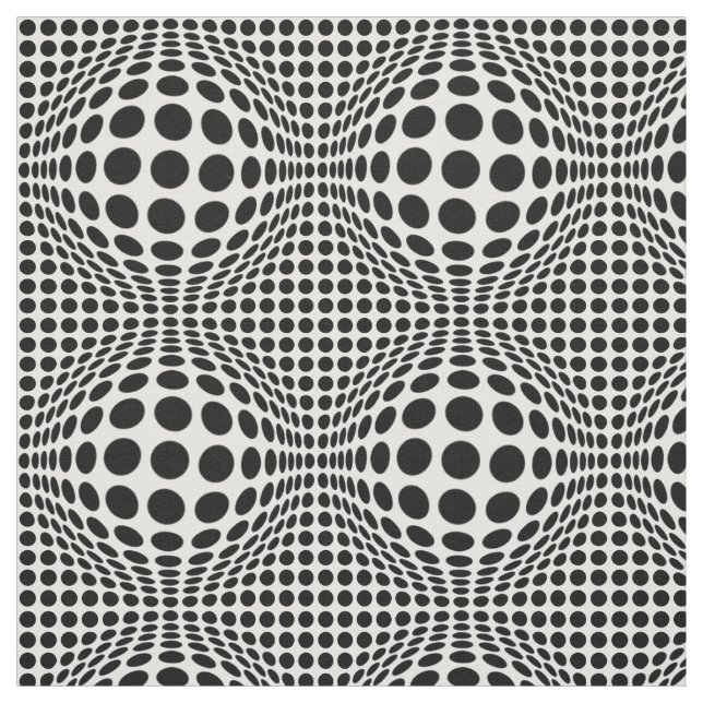 Op Art Dots Fabric (Swatch)