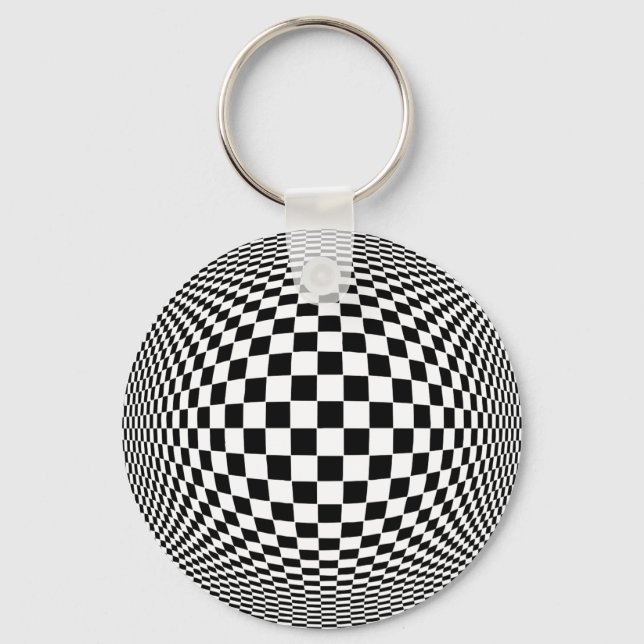 Op Art Keychain (Front)