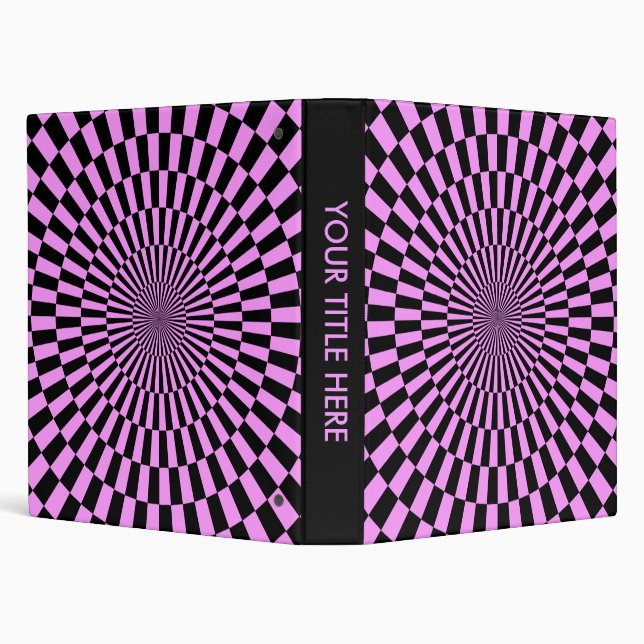 Op Art - Light Violet and Black Binder (Background)