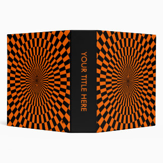 Op Art - Orange and Black (2.0ins) Binder