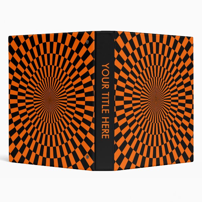 Op Art - Orange and Black Binder (Background)
