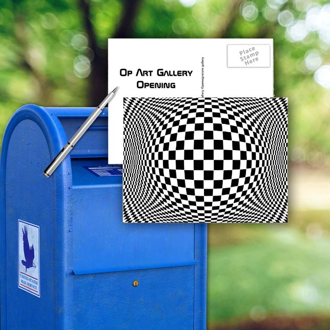 Op Art Postcard (Op Art Custom Postcard)