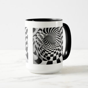 Op Art Tunnel Combo Mug, 15 oz  Mug