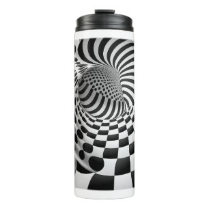 Op Art Tunnel Thermal Tumbler 