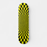 Op Art Wheel - Yellow and Black